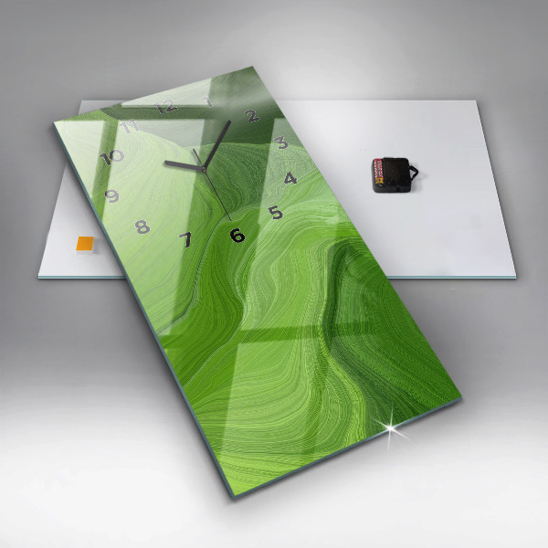 Modern vertical wall clock Modern waves