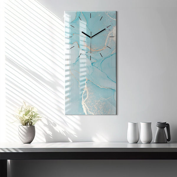 Modern vertical wall clock Decorative marble