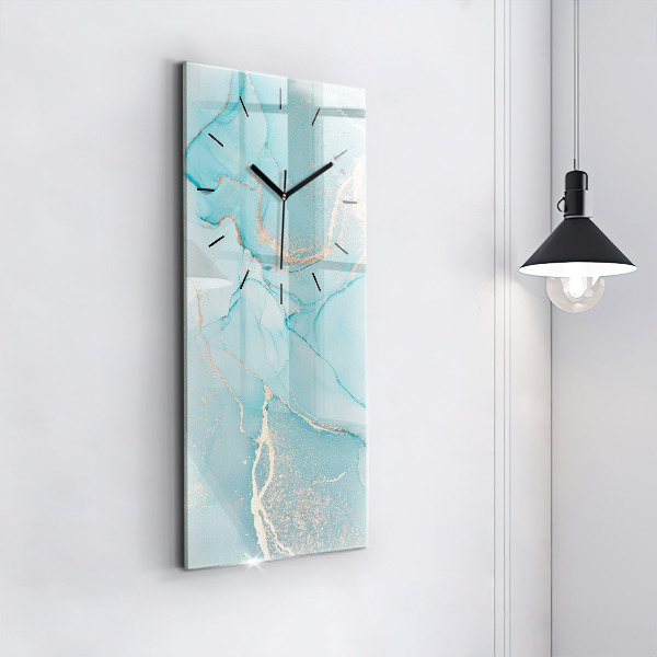Modern vertical wall clock Decorative marble