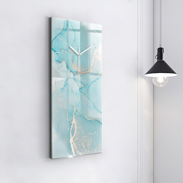 Modern vertical wall clock Decorative marble