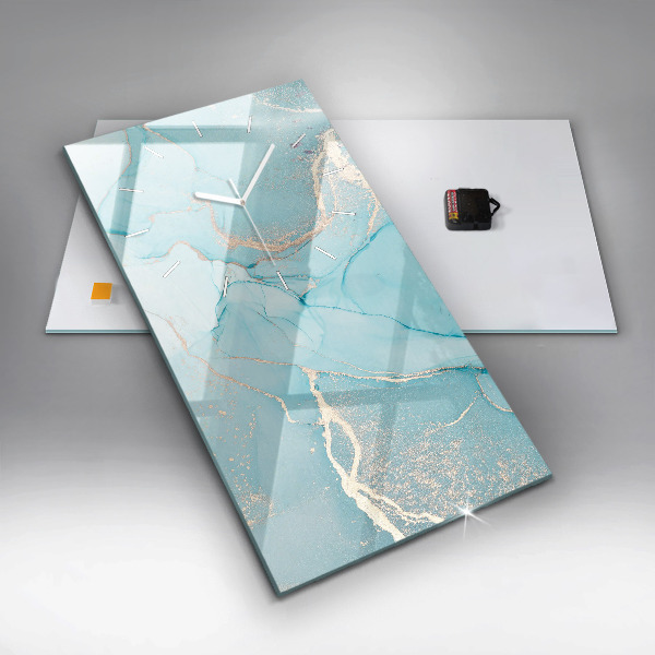 Modern vertical wall clock Decorative marble