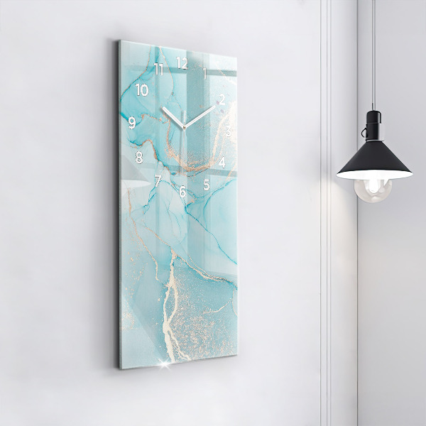 Modern vertical wall clock Decorative marble