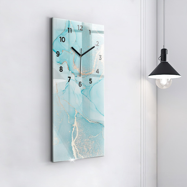 Modern vertical wall clock Decorative marble