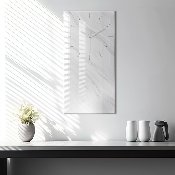 Modern vertical wall clock Decorative marble