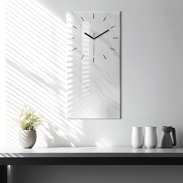 Modern vertical wall clock Decorative marble