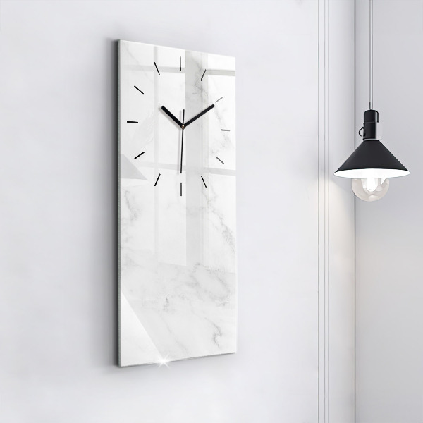 Modern vertical wall clock Elegant marble