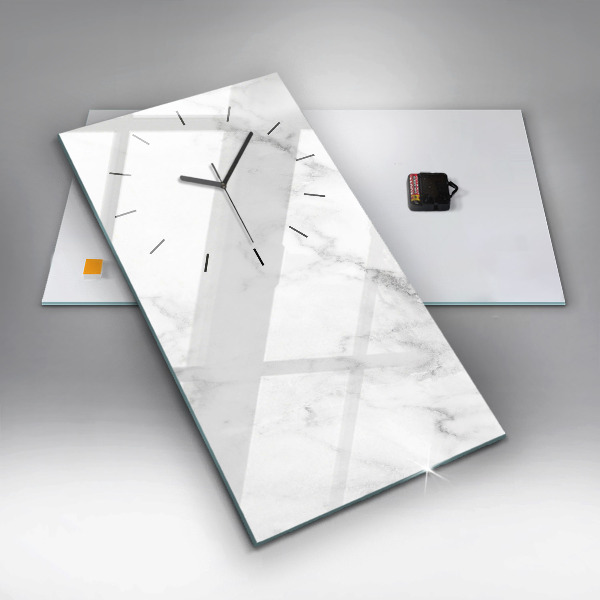 Modern vertical wall clock Elegant marble