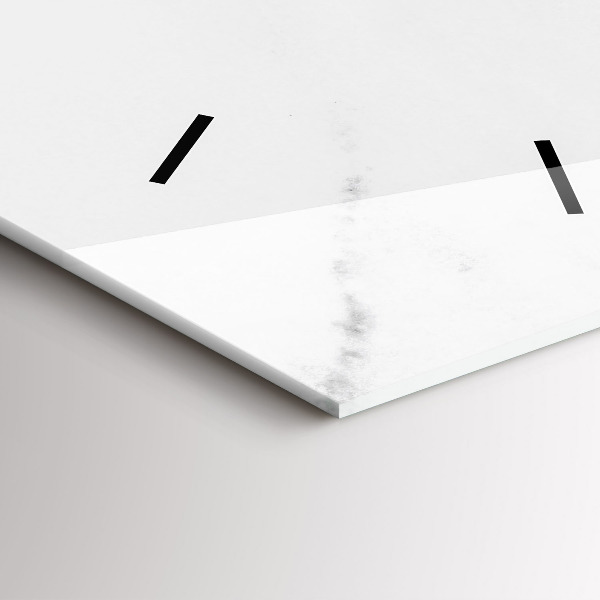 Modern vertical wall clock Elegant marble