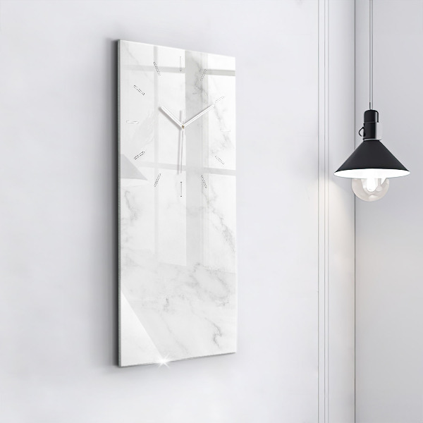 Modern vertical wall clock Elegant marble