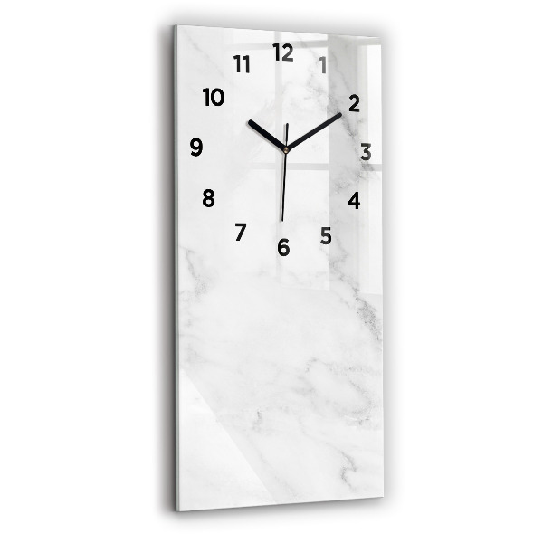 Modern vertical wall clock Elegant marble