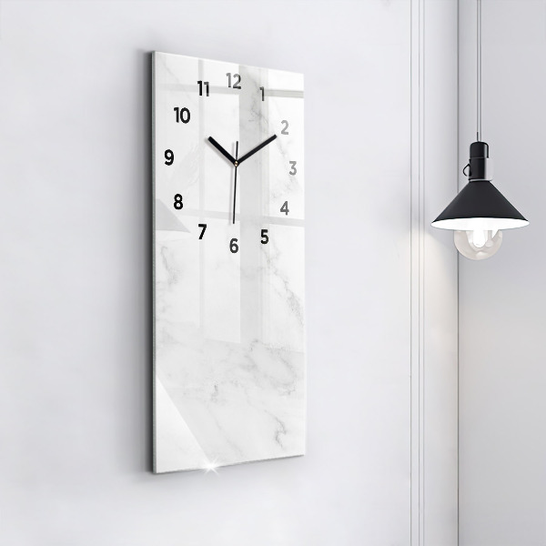 Modern vertical wall clock Elegant marble
