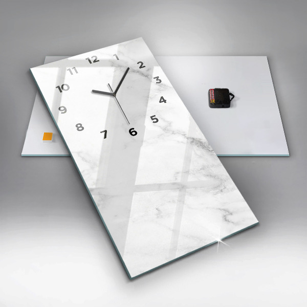Modern vertical wall clock Elegant marble