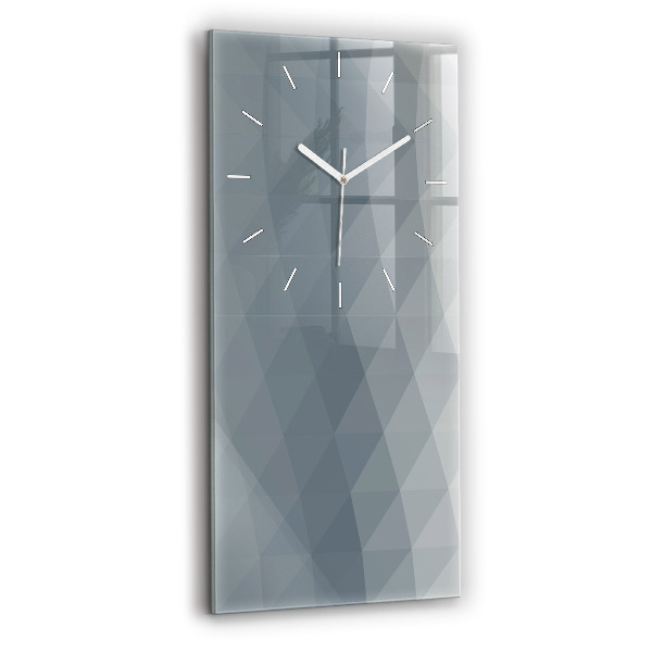 Modern vertical wall clock Gray abstraction