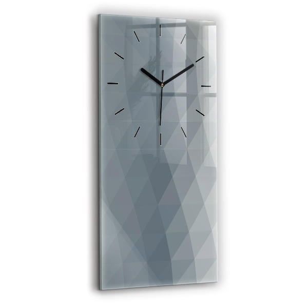 Modern vertical wall clock Gray abstraction