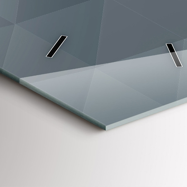 Modern vertical wall clock Gray abstraction