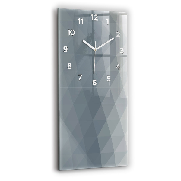 Modern vertical wall clock Gray abstraction