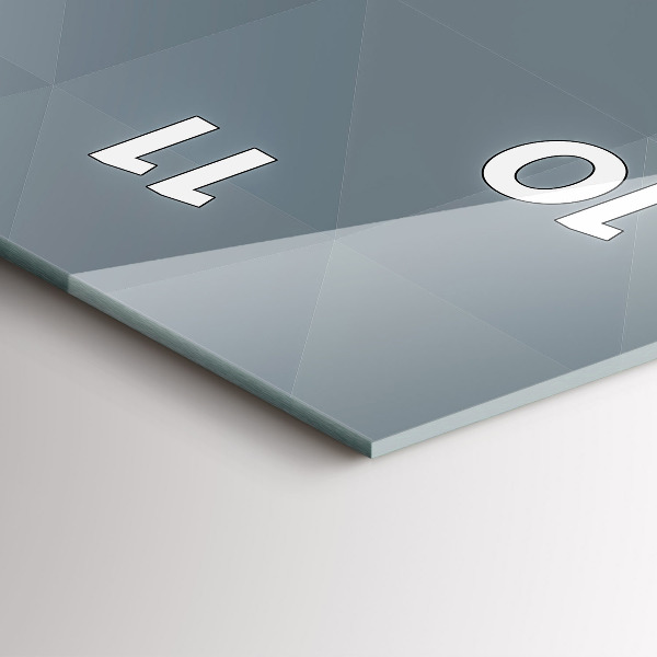 Modern vertical wall clock Gray abstraction