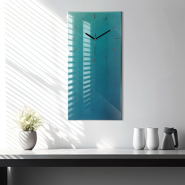 Modern vertical wall clock Sea abstraction
