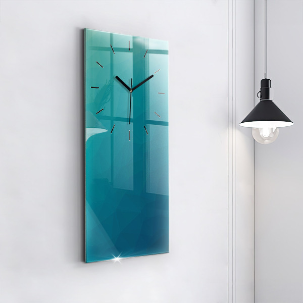 Modern vertical wall clock Sea abstraction