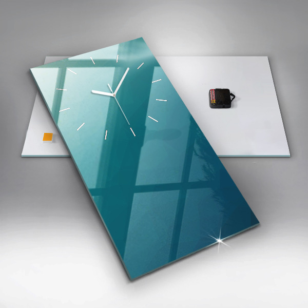 Modern vertical wall clock Sea abstraction