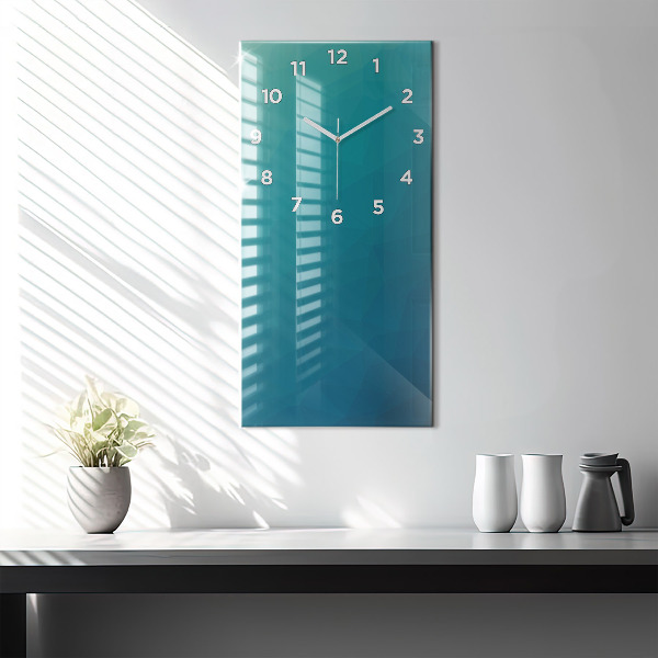 Modern vertical wall clock Sea abstraction