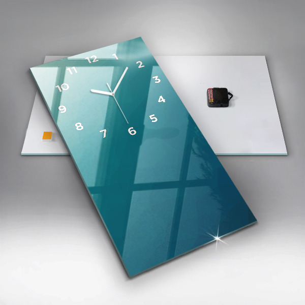 Modern vertical wall clock Sea abstraction