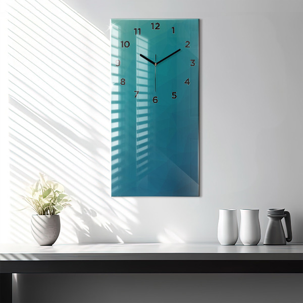 Modern vertical wall clock Sea abstraction