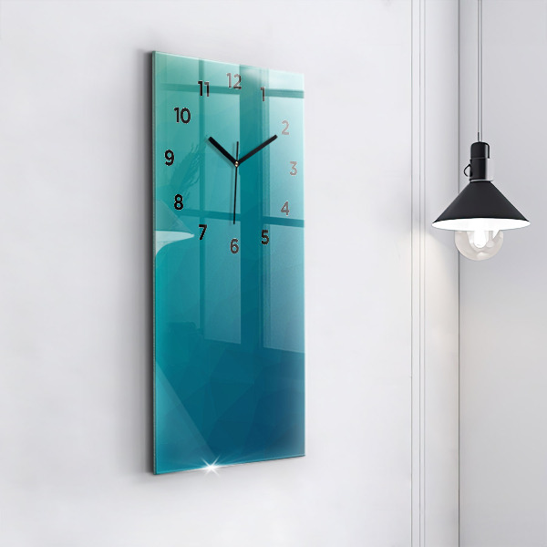 Modern vertical wall clock Sea abstraction