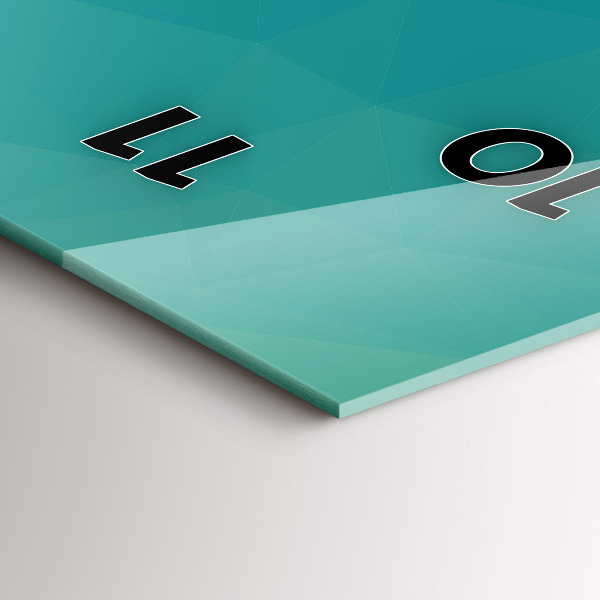 Modern vertical wall clock Sea abstraction