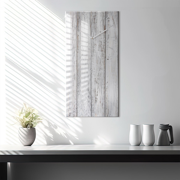 Modern vertical wall clock Painted boards