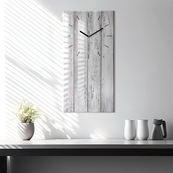 Modern vertical wall clock Painted boards
