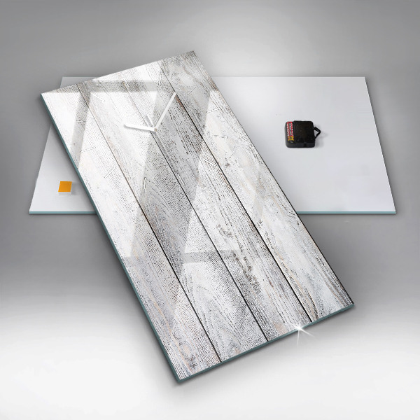 Modern vertical wall clock Painted boards