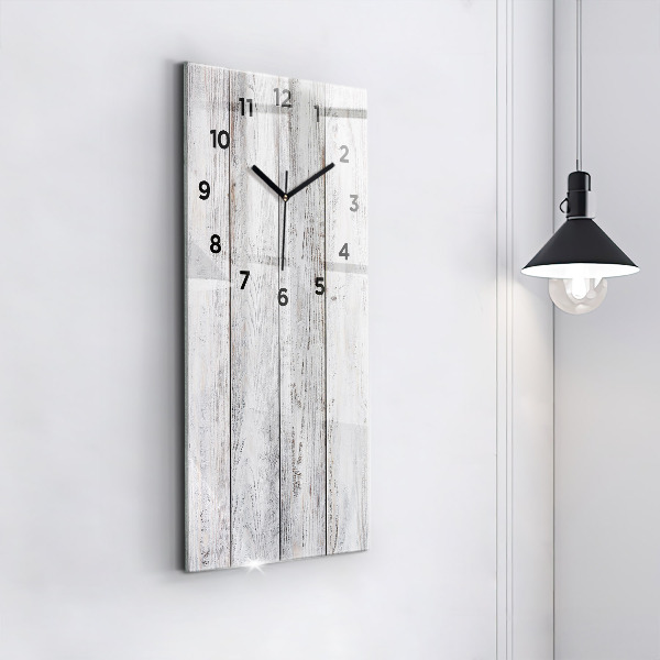 Modern vertical wall clock Painted boards