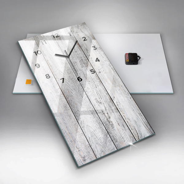 Modern vertical wall clock Painted boards