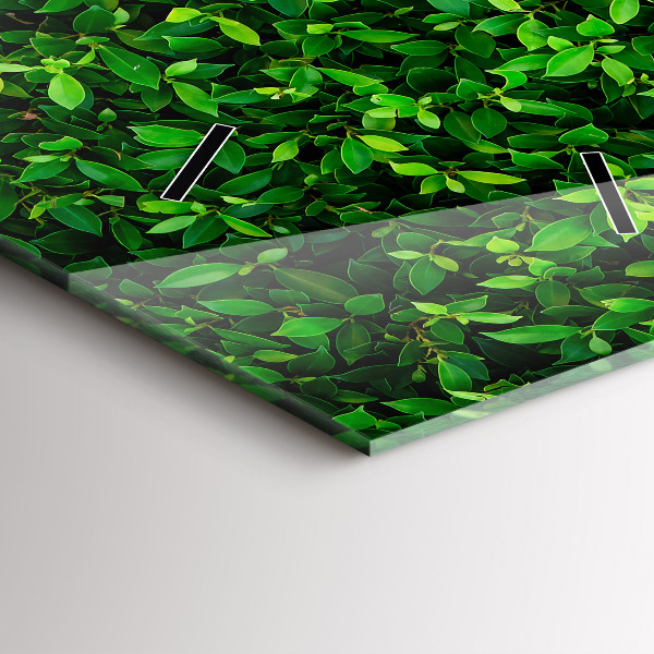 Modern vertical wall clock Hedge leaves