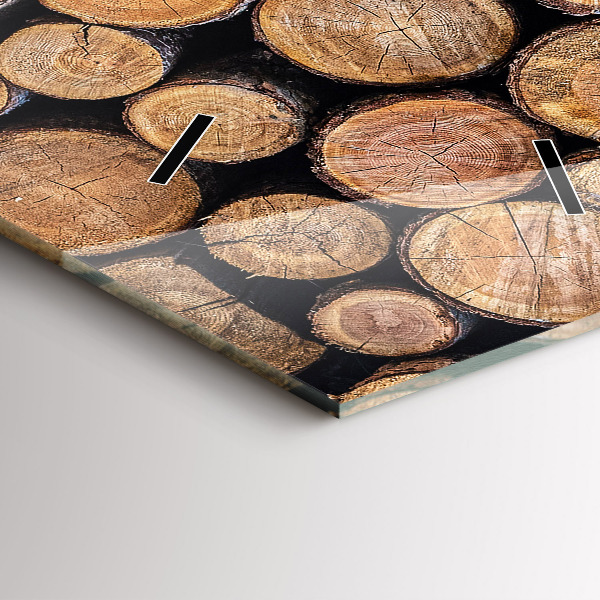 Modern vertical wall clock Tree rings