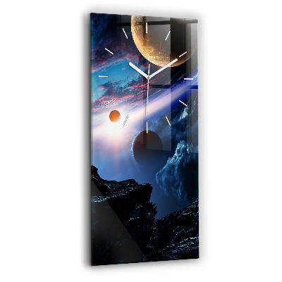 Modern vertical wall clock Great Galaxy