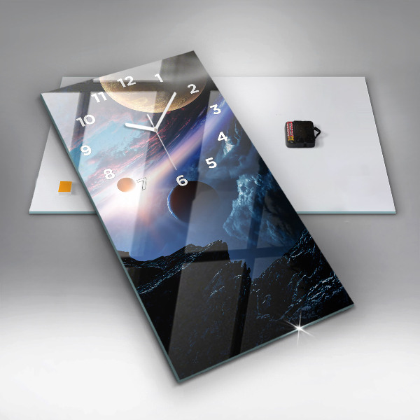 Modern vertical wall clock Great Galaxy