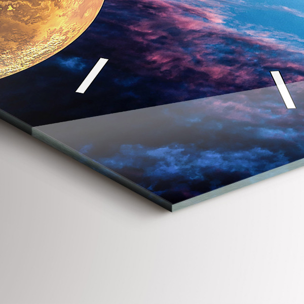 Modern vertical wall clock Great Galaxy