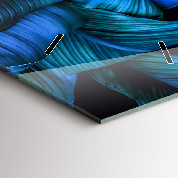 Modern vertical wall clock Tropical nature