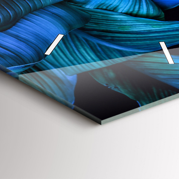 Modern vertical wall clock Tropical nature