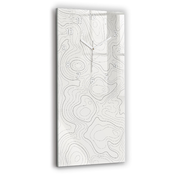 Modern vertical wall clock Abstraction spots
