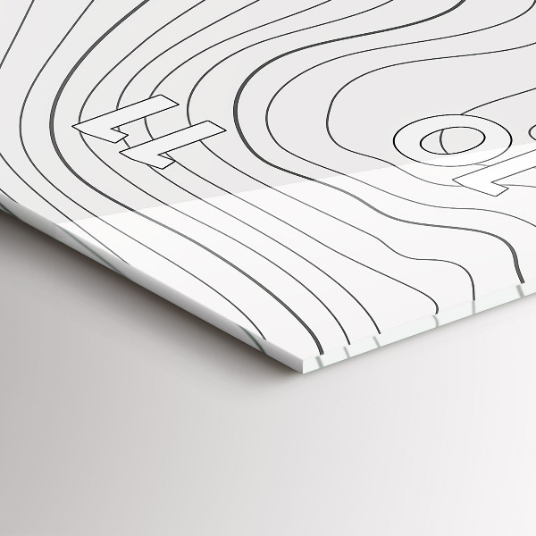 Modern vertical wall clock Abstraction spots