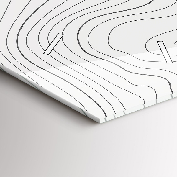 Modern vertical wall clock Abstraction spots