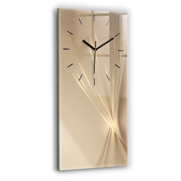 Modern vertical wall clock Abstract light