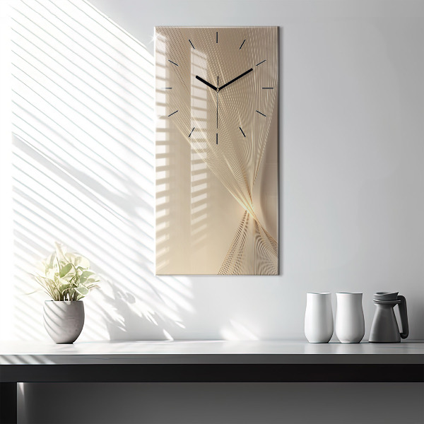 Modern vertical wall clock Abstract light