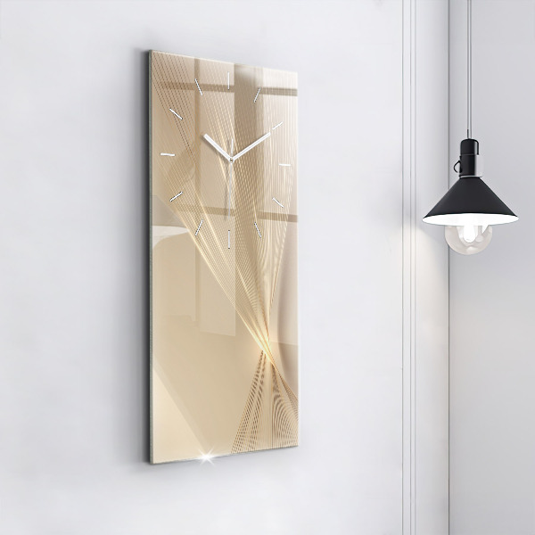 Modern vertical wall clock Abstract light