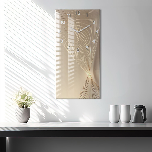 Modern vertical wall clock Abstract light