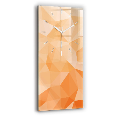 Modern vertical wall clock Abstraction triangles