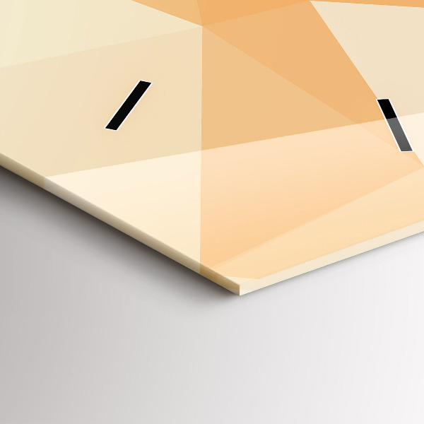 Modern vertical wall clock Abstraction triangles